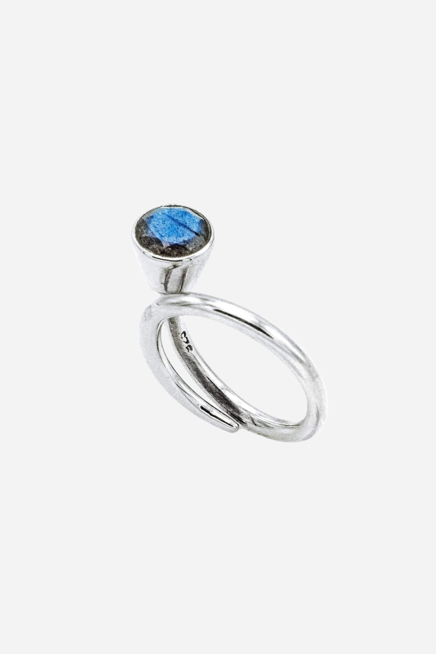 Labradorite Swirl Ring - Inaya Jewelry