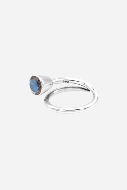 Labradorite Swirl Ring - Inaya Jewelry