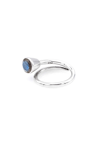 Labradorite Swirl Ring - Inaya Jewelry