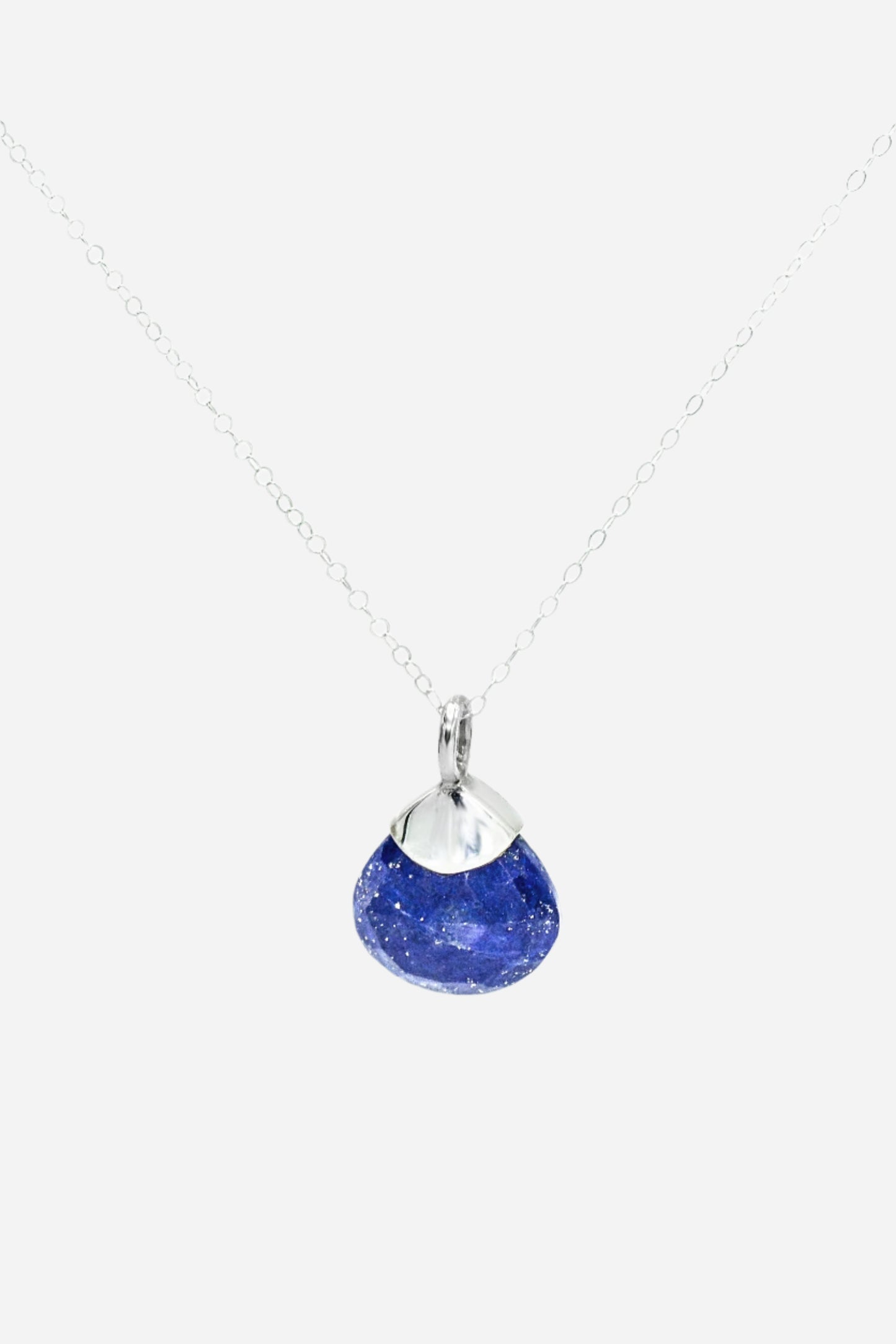 Lapis Drop Pendant - Inaya Jewelry