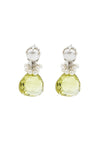 Lemon Topaz & Fresh Water Pearl Fantasy Drop Earrings - Inaya Jewelry