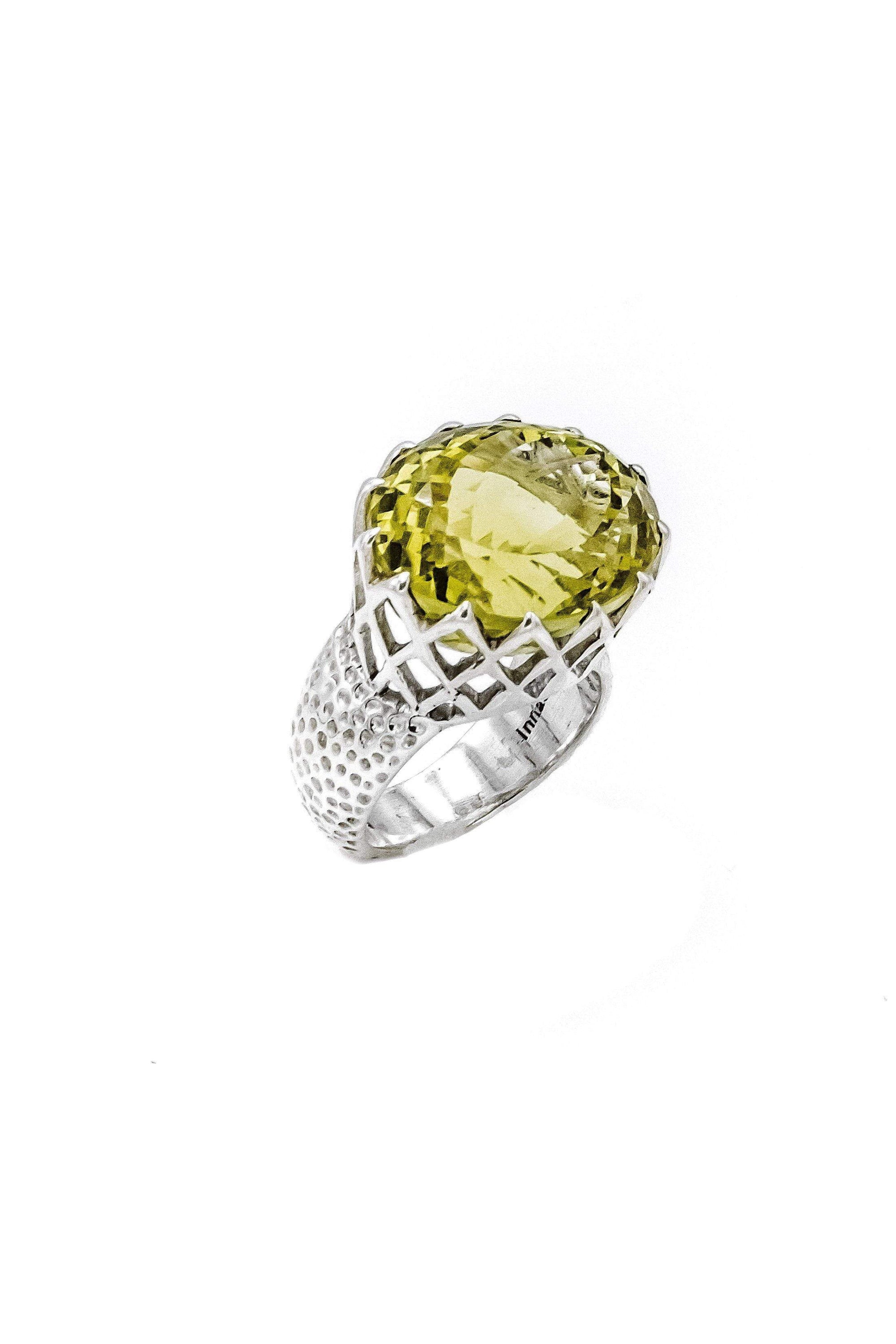 Yellow Topaz Gold ring – Venus Jewellery