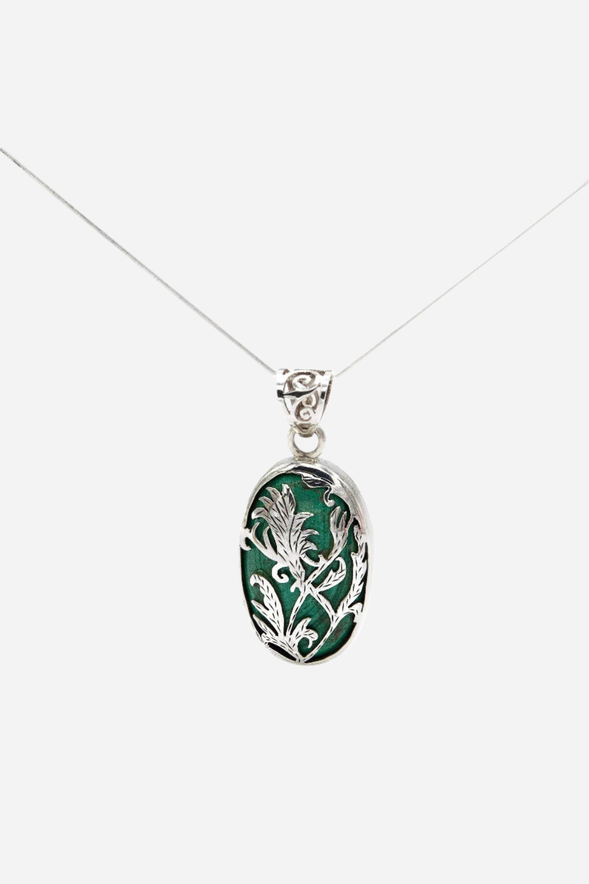 Malachite Pendant - Inaya Jewelry