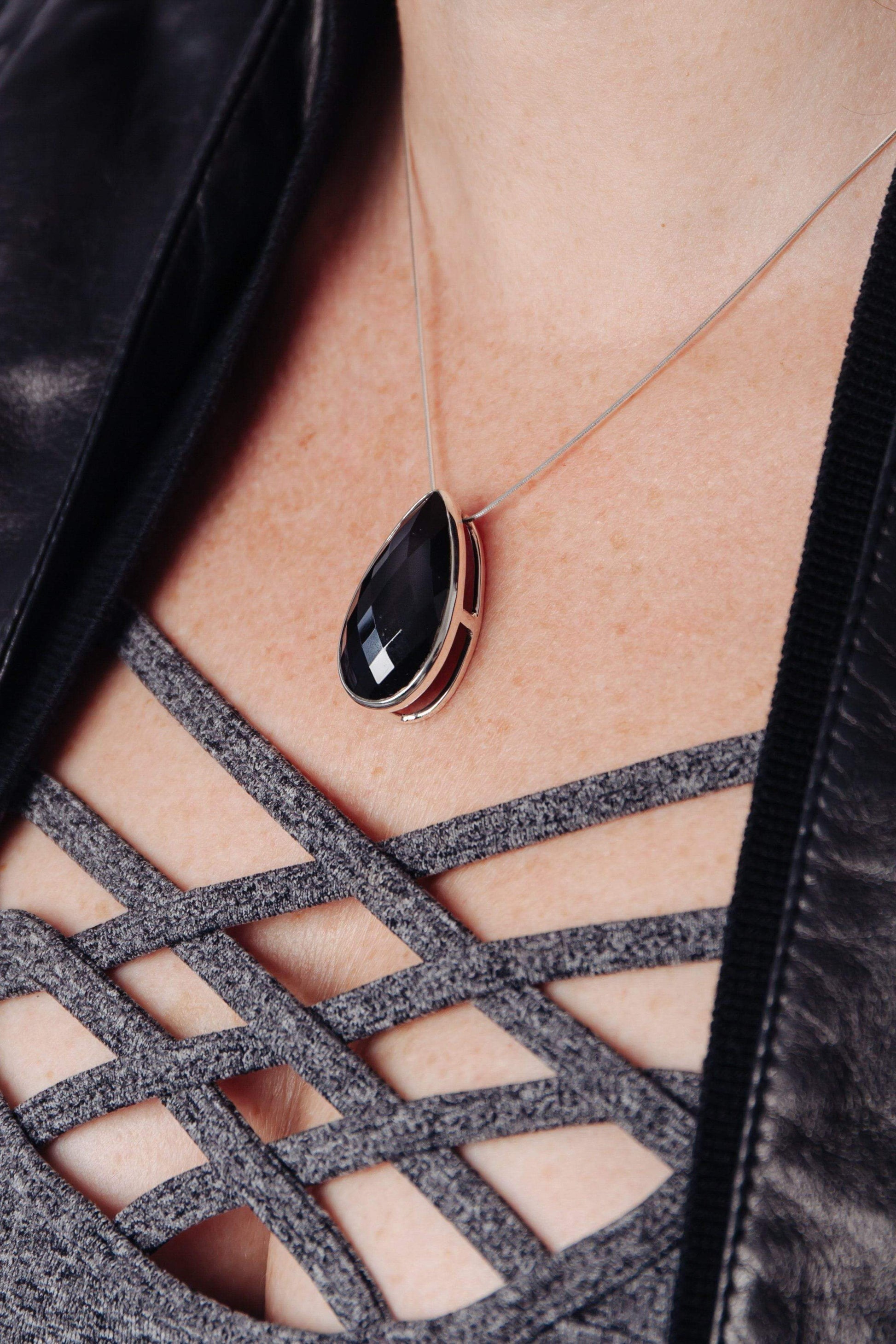 Black Onyx Pendant - Inaya Jewelry