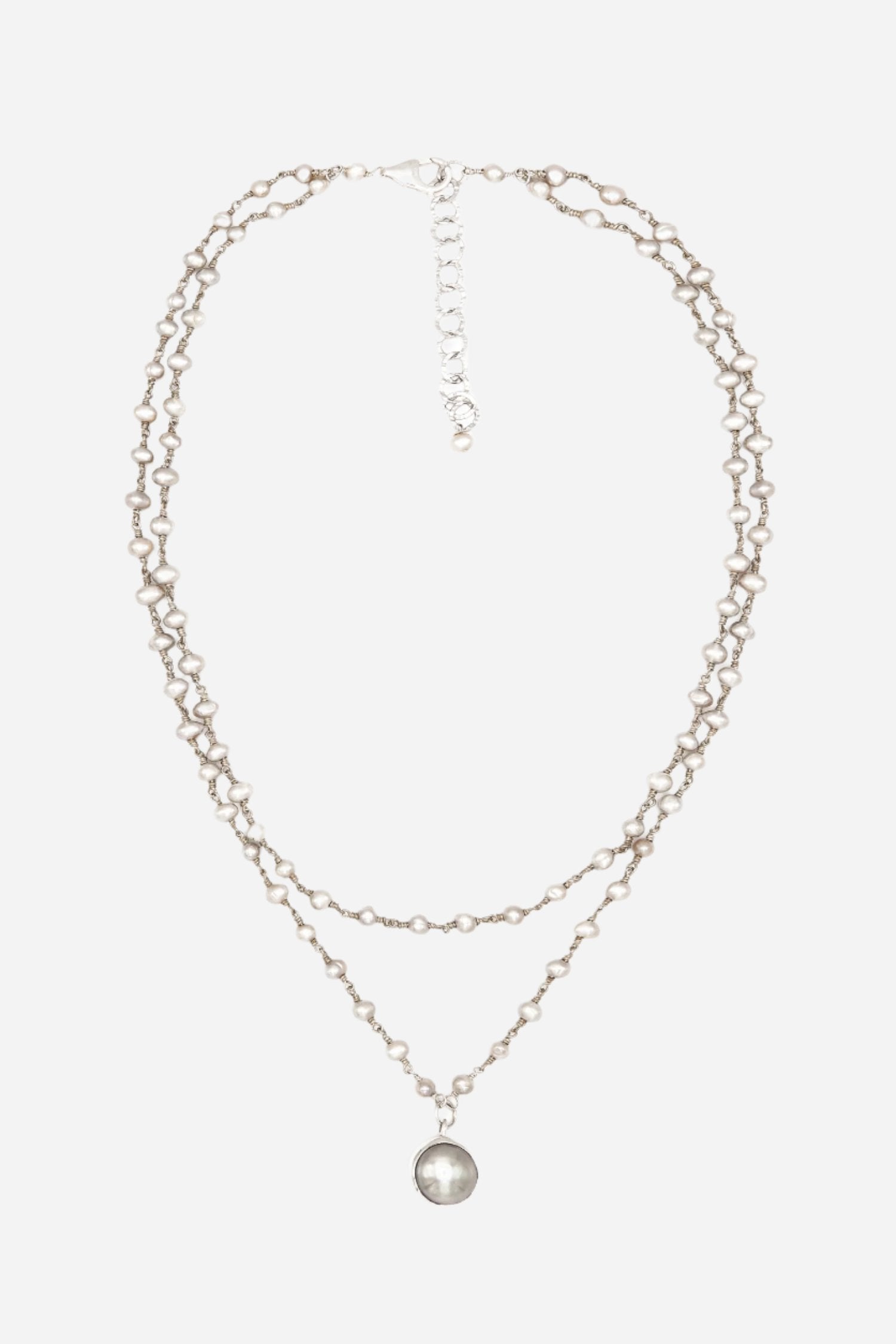 Pearl Cascade Necklace - Inaya Jewelry