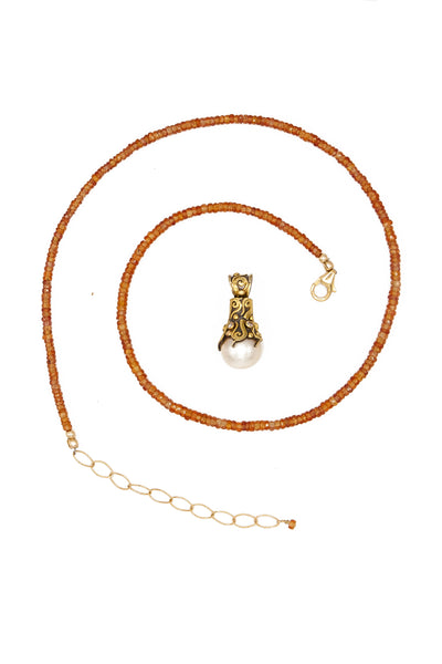 Pearl Chalice Necklace - Inaya Jewelry