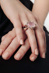 Rose Quartz Ring - Inaya Jewelry