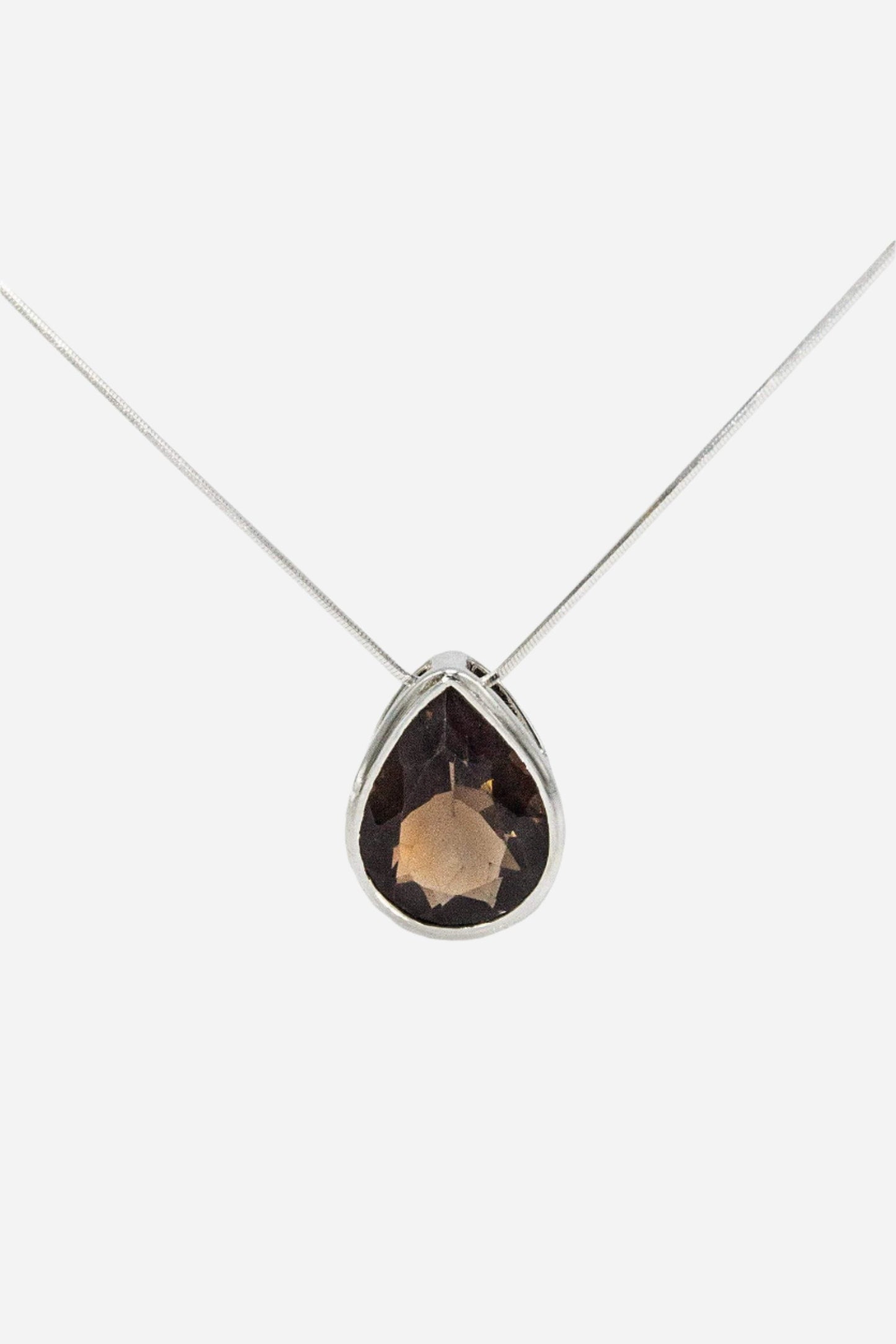 Smoky Topaz Pendant - Inaya Jewelry