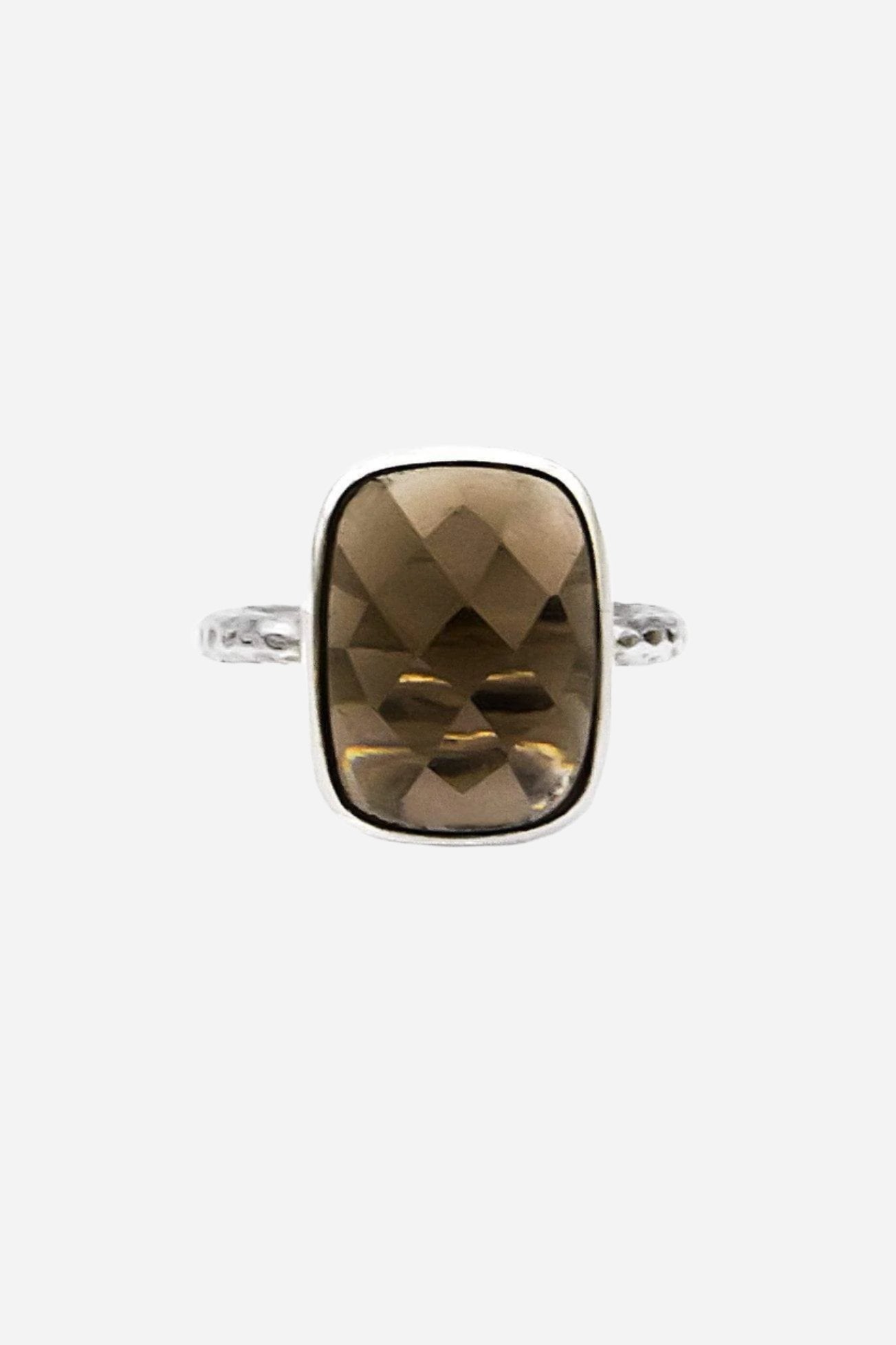 Smoky Topaz Fine Band Ring - Inaya Jewelry