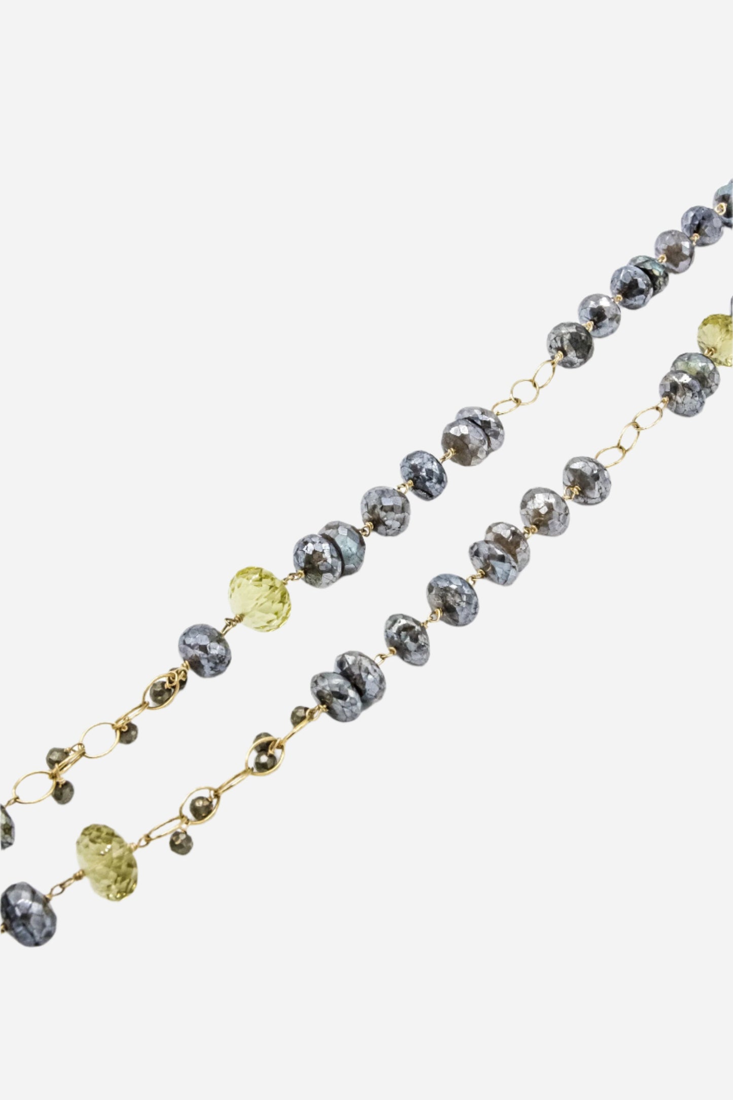 Labradorite, Lemon Topaz & Pyrite Necklace - Inaya Jewelry